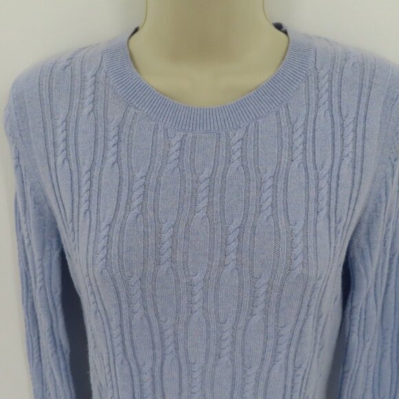Banana Republic Filpucci Womens Small Cable Knit Crew Neck Sweater Merino Wool - Picture 2 of 8